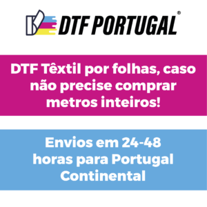 dtf textil por folhas portugal
