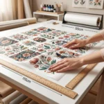 Escala medição DTF têxtil gran formato 115x100cm