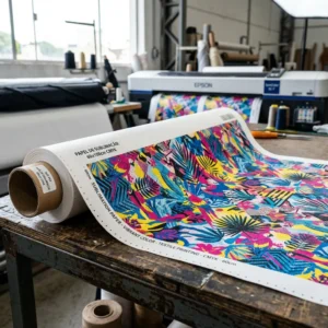 Rolo de papel de sublimação impresso para transferência térmica