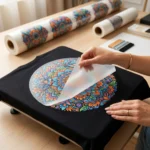 Peeling verso transfer DTF 115cm tamanho real