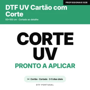 DTF UV Cartão com Corte 55x100 cm — Serviço profissional para cartão rígido, pronto a aplicar — DTF Portugal